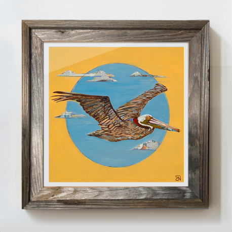 Framed print - "The Windsurfer" 12x12