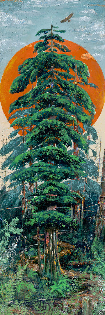Framed print - "The Mighty Redwood" 12x36